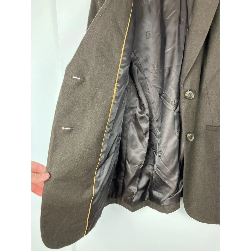 Talbots‎ Mocha Brown Wool Blend Blazer Jacket 